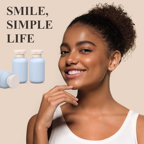 Image of ASEVAT 3.4 oz Plastic Squeeze Bottle for Lotion, Plastic Empty Shampoo Conditioner Container, Plastic Travel Size Toiletries Bottles for Shampoo, Lotion, Cream and Liquids (3 Pcs)