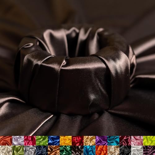 Ice Fabrics Stretch Charmeuse Satin Fabric by The Yard - 58/60” Wide Silky & Smooth Charmeuse Fabric by The Yard for Sewing Apparel, Dresses, Night Gowns, Tablecloths & More - ⁠Brown - 1Yard -  Charmeuse-⁠Brown-1Y