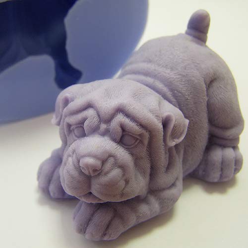Soap Mold Shar Pei 3D Soap Mold Silicone Molds Mold for Soap Mold of a Puppy Mold of The Dog Mold Silicone Mold Animals Mold