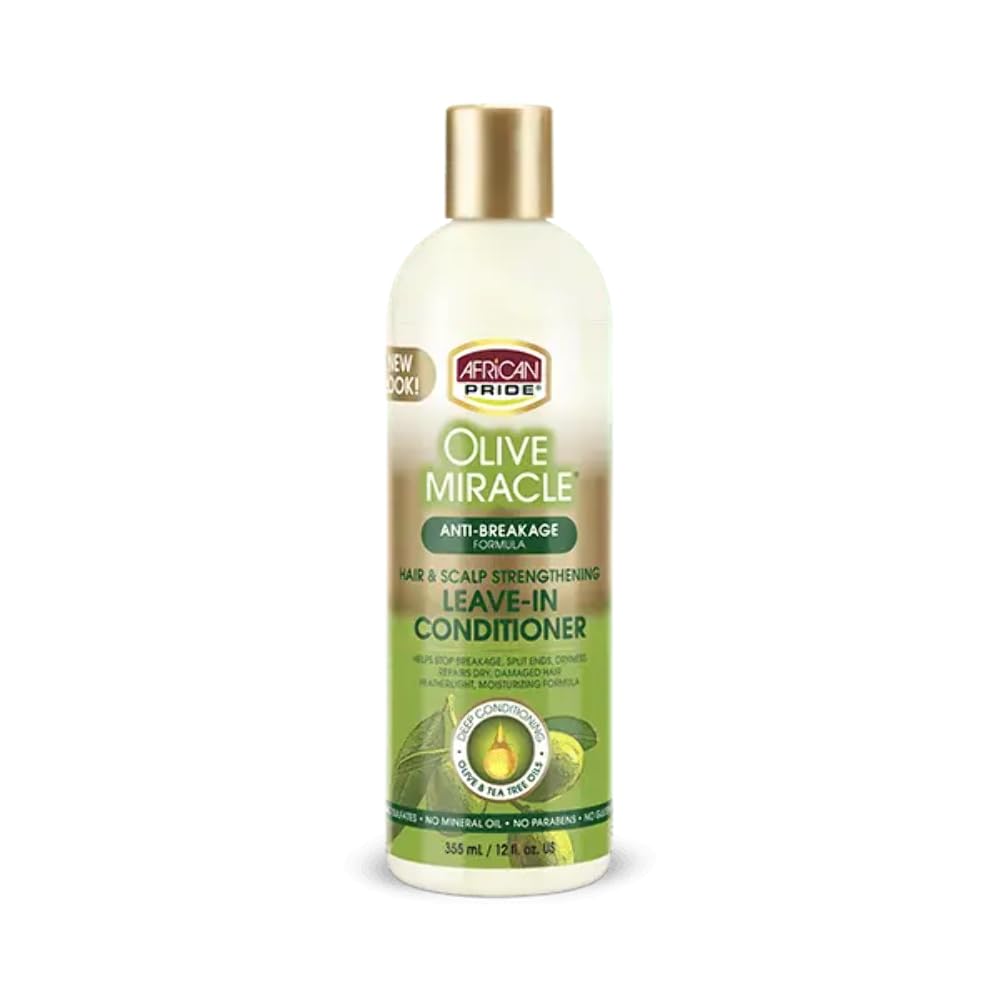 African Pride Olive Miracle Leave-in Conditioner, 12 Ounce