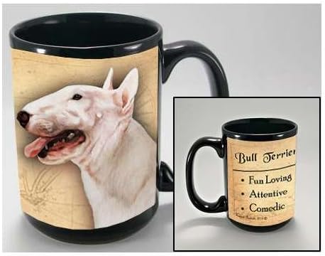 MY FAITHFUL FRIEND BULL TERRIER, WHITE COFFEE CUP MUG PET GIFT