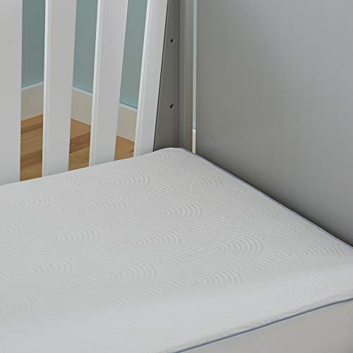 Image of Tempur-Pedic Cool Tot Cooling Fitted Waterproof Infant and Baby Crib Mattress Protector Pad & Toddler Bed Cover, Comfortable and Luxurious Topper, Machine Washable and Dryer Friendly, 52 inch x 28 inch- White