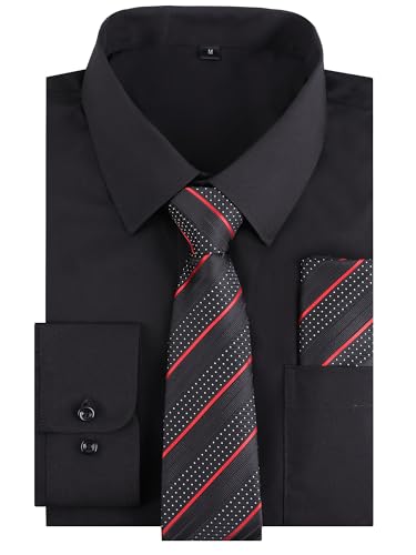 Image of Alizeal Mens 3 Pcs Long Sleeve Shirts Set