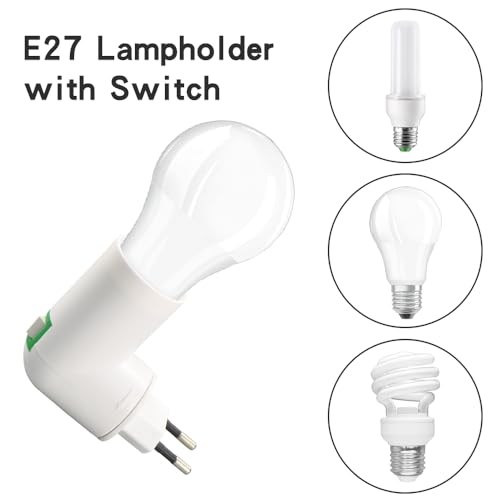 5 portalampada E27 senza cavo AC 230 V E27 in PBT