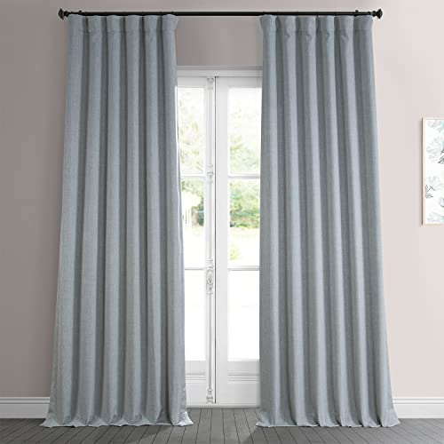 HPD Half Price Drapes Faux Linen Room Darkening Curtains