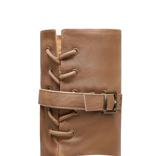 Image of DREAM PAIRS Women's Over The Knee Flats Slouch Thigh Boots
