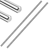 2 PCS 8mm 304 Stainless Steel Rods SS rods, Solid Metal Round Rods for DIY Crafts Industrial Use, Metalworking 305 mm/ 12 inch Length (2, 8mm（5/16inch）)