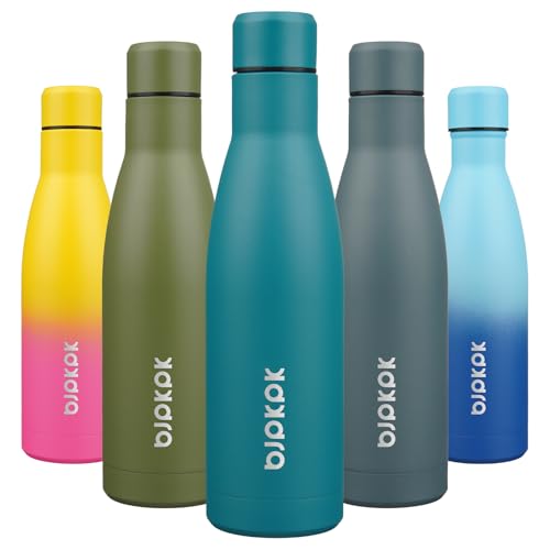 Image of BJPKPK 17oz Skinny Insulated Water Bottle, Stainless Steel Flask