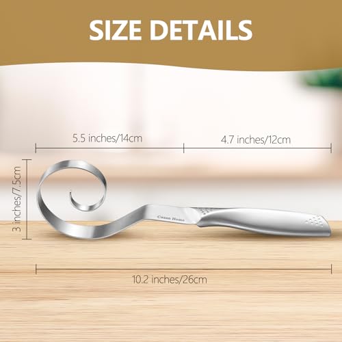 Image of Seamless Loop Danish Dough Whisk Hook Stainless Steel for Sourdough Bread | Hand Mixing Tool for Sourdough Bread Baking, Integrated Design, No Flour Residue Inside The Whisk After Used