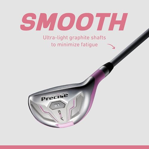 Precise AMG Complete Womens Golf Clubs Set, Includes Driver, Fairway, Hybrid, 6-PW Irons, Putter, Stand Bag, 3 H/C's, Golf Clubs Women Right Handed, Regular & Petite Sizes - Image 7