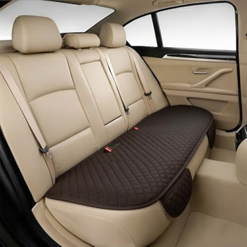 Image of AURAFRESH Car Seat Protector Cushions Cover, Airbag friendaly. (Brown, 3PC Front& Rear SEAT)