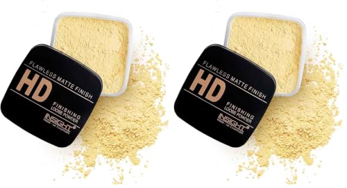 Image of INSIGHT HD Finishing Loose Powder|Matte Finish|Silky Texture| Long-Lasting | Lightweight |Controls Oil & Sebum | Blurs Pores & Fine Lines|Suitable for All Skin|Honey-30g (Pack of 2)