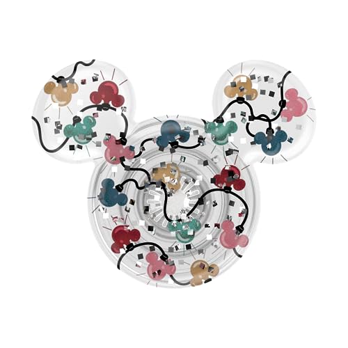 PopSockets Phone Grip with Expanding Kickstand, Adhesive Grip, Disney - PopOut Eardescent Holiday Lights Mick