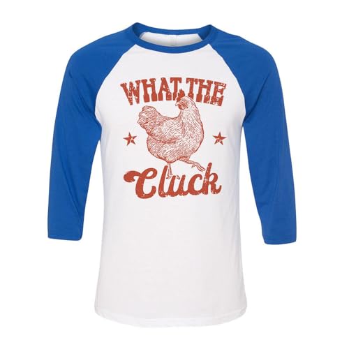 What The Cluck Three-Quarter Raglan Sleeve Baseball Shirt Unisex miniatura 1
