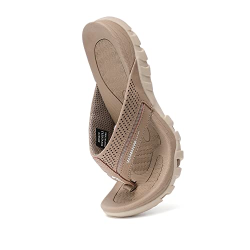 Image of Men's Flip-Flops, Thongs Sandals Durable Comfort Slippers for Beach