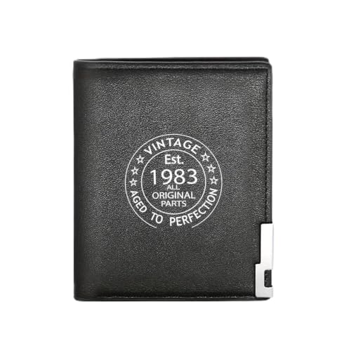 Portefeuille 1983 vintage le cadeau d'impression idéal style festival