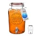 Produktbild Smiths Mason Jars Getränkespender aus Glas mit Edelstahl-Zapfhahn  perfekt für Veranstaltungen im Freien, festliche Partygetränke, Getränkespender und Limonadenkrug  5 l