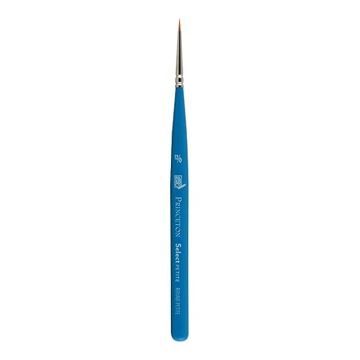 Princeton Select Artiste, Series 3750, Paint Brush for Acrylic, Watercolor and Oil, Round, 12/0