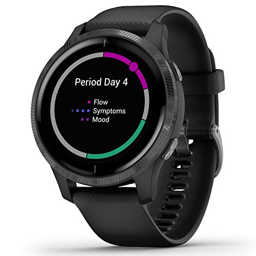Relógio GPS c/Monitor Cardíaco no Pulso Garmin VENU Preto AMOLED