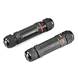 Idealeben 2 Packs IP68 Waterproof Wire Connector ,Cable Range 5-13 mm, 2-Pole,Field Installable