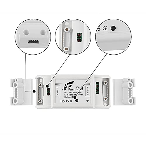 JWCOM Smart Interruptor WIFI SA-01 Automação Residencial, Funciona com Alexa