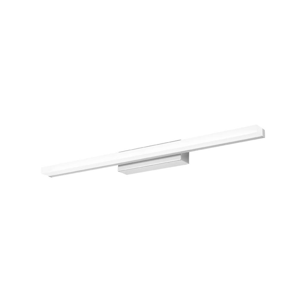 Led Mirror Headlight Bathroom Bathroom Flat Mirror Lamp Wall Lamp Simple Modern Mirror Cabinet Lamp Led Light (Color : Chrome-White light-60cm)