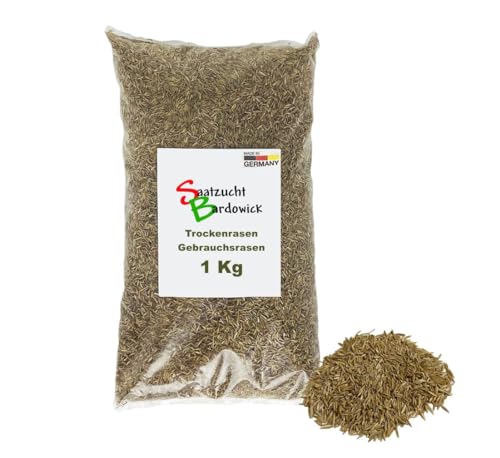 Saatzucht Bardowick 1-30 Kg Rasensamen Berliner Tiergarten Gebrauchsrasen - für trockene Standorte - Qualität zum fairen Preis (1 kg)