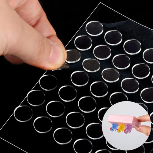 透明アクリル無痕両面テープ、168枚入り、ブラインドボックス、フィギュア風船、固定用ネイル、移動可能、ナノ両面テープ (10*10mm)