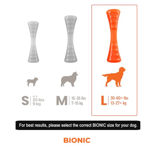 BIONIC Urban Stick Dog Toy, Large - Interactive Dog Chew Toy for Dogs Between 30-60+ lbs. (13-27+ kg.)