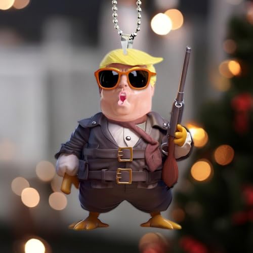 Trump I'll Be Home for Christmas, Humorous Trump, Break, DIY Xmas Ornament, Trump Christmas, Trump Vın (1, Arrogant)