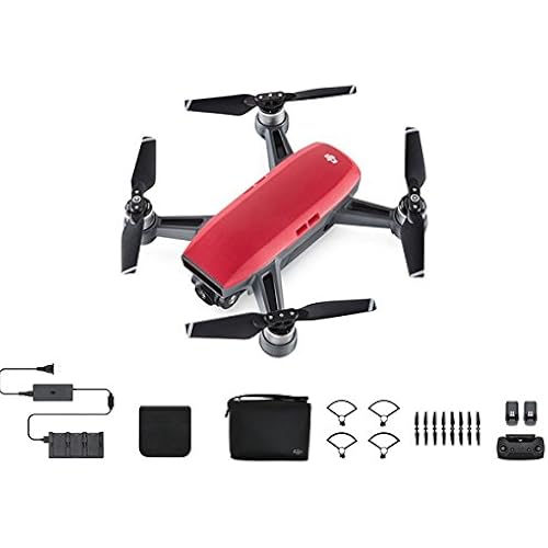 DJI Spark, Fly More Combo, Lava Red
