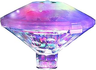 Caxmtu Floating Pool Led Tub Lights Lamp for Bath Disco Pond Swimming Pool Child Bath Toys, 7 Modes Assorted Color Battery Operated