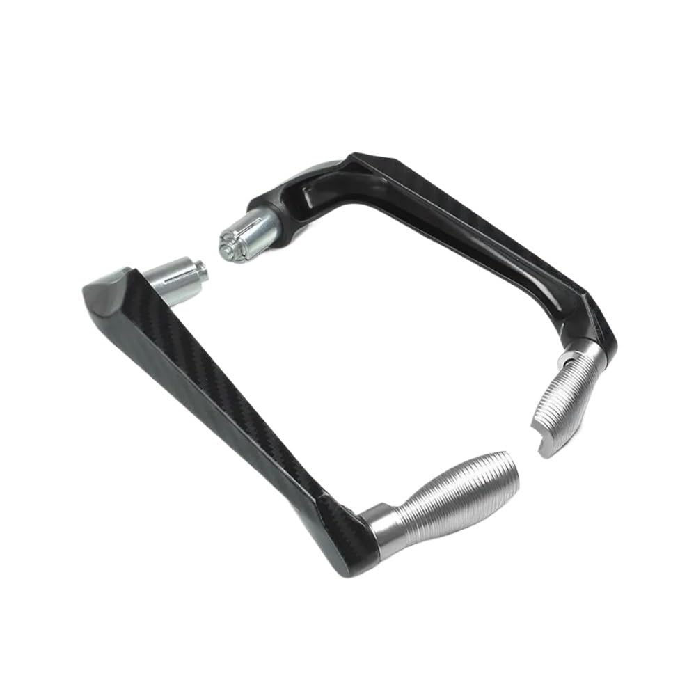 WGRUKLBD Motorcycle CNC Aluminum Alloy Carbon Fiber Handlebar Brake Clutch Lever Hand Guard Protector Modification Accessories Handguard Handlebars Protector