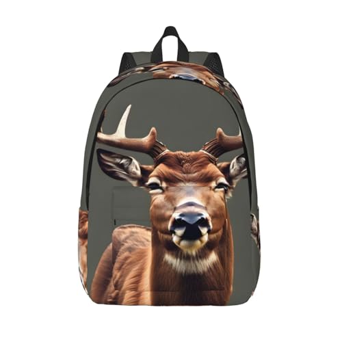 Sac à dos voyage femme imprimé cerf anti fatigue pour ordinateur