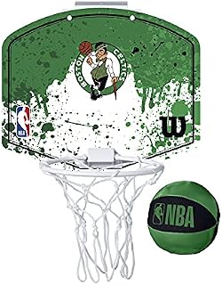 Wilson Mini obręcz do koszykówki NBA, BOSTON CELTICS, plastik, biały