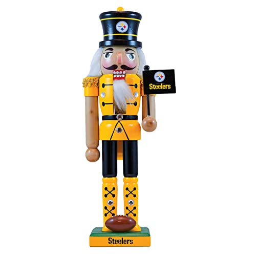 MasterPieces Game Day - NFL Pittsburgh Steelers - Team Painted Wood Nutcracker
