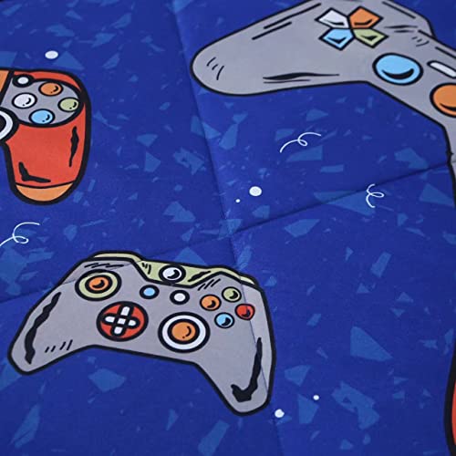 Sdiii Blue Gamer Print Twin Size Playstation Home Decor Gaming Comforter Set For Boys,Kids And Children (Blue, Twin) #TOP4