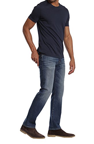 Mavi Zach Men's Straight Leg Regular Rise Jeans for Men – Casual Pants – Stretchable Men's – 30" Waist and 34" Length, Mid Used Williamsburg4