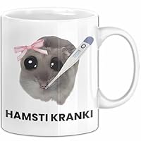 Vrolijke felicitatiekaart met grappige hamster