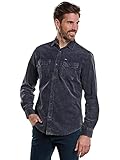 Zwei aufgesetzte Brusttaschen engbers Herren Hemd Uni, 33707, Blau in Größe L