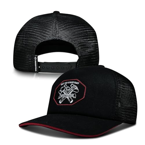 Image of Wolverine Trucker Hat | Mesh Back | Snapback | Adjustable | Rugged | Durable | Workwear