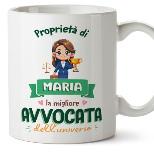 Mugffins Tazza Personalizzata in ceramica per AVVOCATA donna 11 oz