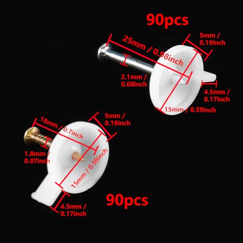 ONEBO 180 Pieces Of Screen Window Fixing Nails, Advertising Cloth Fixing Nails, Wallpaper Fixing Nails - Image 2