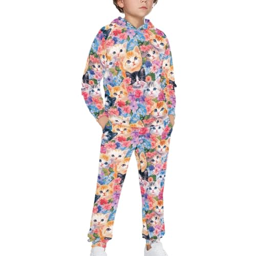 HUIACONG Kids Boys Sweatsuits for Children Sweat Set for Girls Sweat Suit3