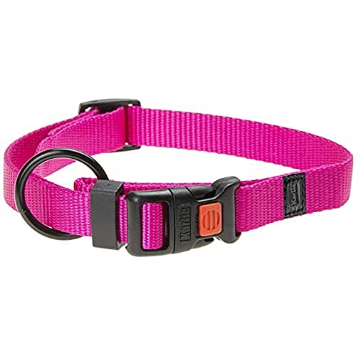 Karlie Hundehalsband Monte Carlo – Größe L (50 Cm), Breite 22 Mm, Rot Mit Strass, Kunstleder