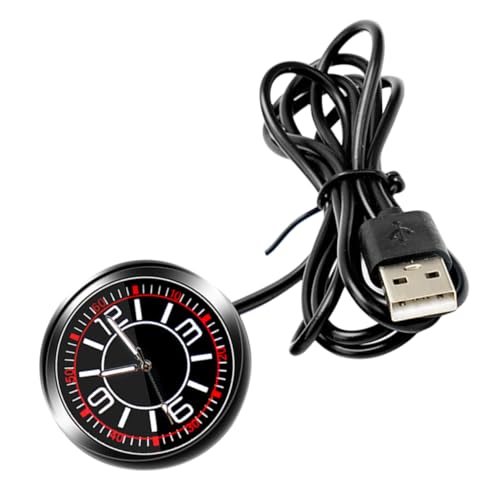 iplusmile Car Dashboard Digitaluhr Mit Nachtlicht Selbstklebende Automatik-Uhr Für Armaturenbrett Zeitloses Design Einfache Montage Für Fahrzeugdekoration Und Zeitkontrolle