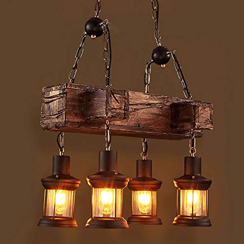 Lampe à suspension réglable hauteur E27 style rétro loft