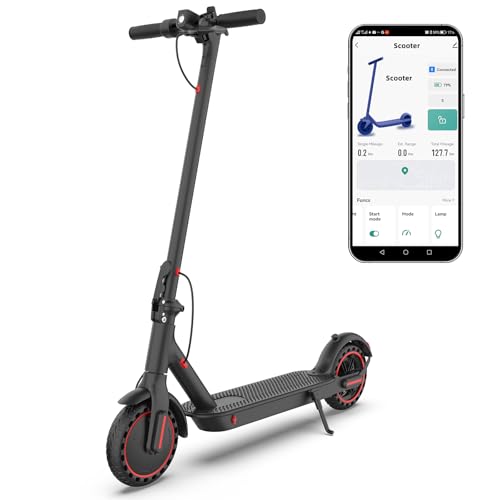 E Scooter mit Straßenzulassung,8,5 Zoll Elektroroller mit 10,5AH Batterie Max 30KM Reichweite, Elektroroller für Erwachsene Pendeln