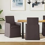 Placement flexible : les roues sous le cadre permettent un déplacement facile, que ce soit comme chaises de salle à manger dans la salle à manger ou comme chaises de cuisine confortables. Les lignes épurées s'adaptent à une ambiance moderne et classique