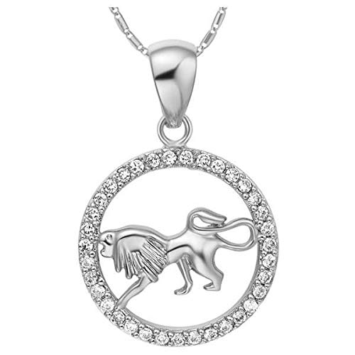 Collier argent 925 motif 12 constellations Lion à porter au quotidien